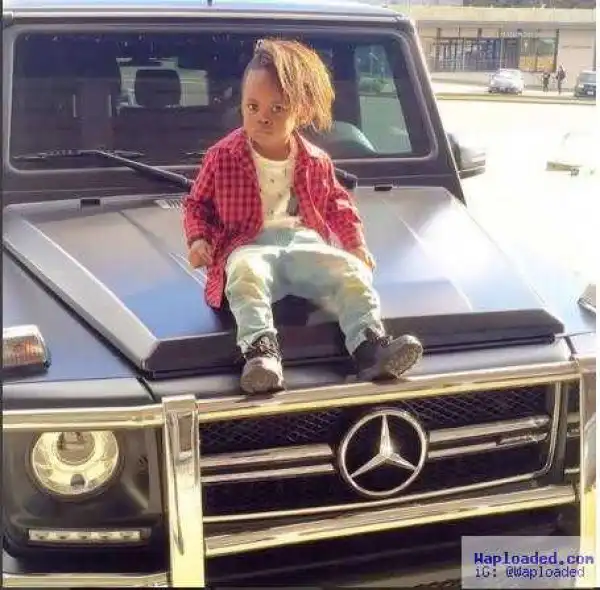 Obafemi Martins shares adorable photo of his son